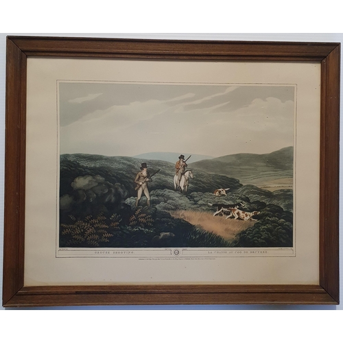 130 - A good set of four Le Chasse Hunting Prints. 49 x 62 cm approx.