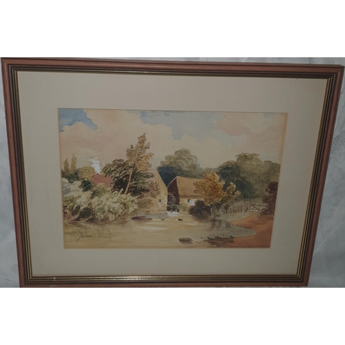 41 - A good pair of late 19th early 20th Century Watercolours of river scenes. No apparent signature. 24 ... 