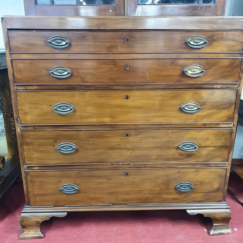 86 - An early 19th Century Mahogany Secretaire Bookcase with a highly carved architectural pierced pedime... 