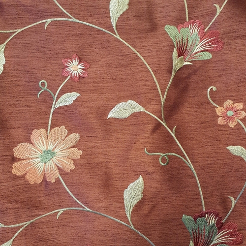 87 - A Pair of Lined Curtains with tie backs . 
W 240 x L 210 cm approx.