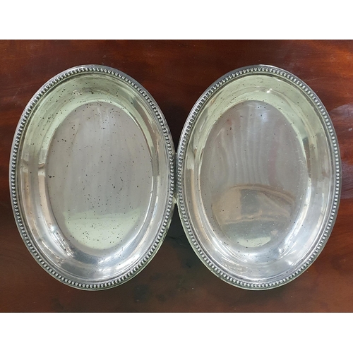 237 - A Pewter Plate along with Silver plated double Dish.