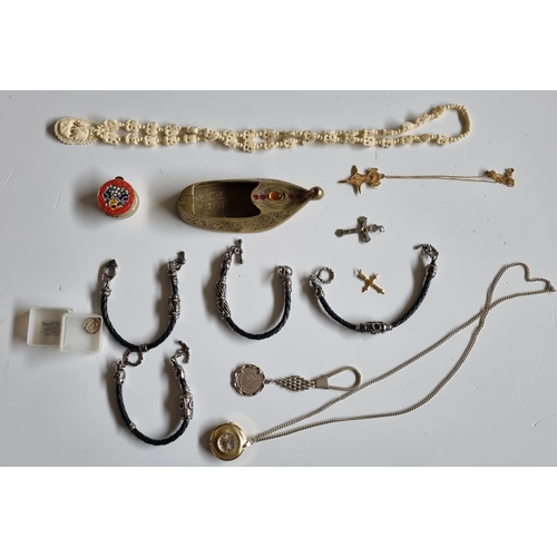 238 - A micro Mosaic lidded Pot along with a large quantity of items picked up by Fr Birmingham over the y... 