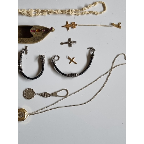 238 - A micro Mosaic lidded Pot along with a large quantity of items picked up by Fr Birmingham over the y... 