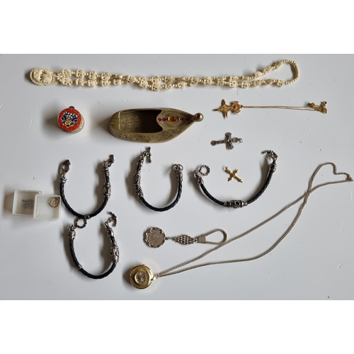 238 - A micro Mosaic lidded Pot along with a large quantity of items picked up by Fr Birmingham over the y... 