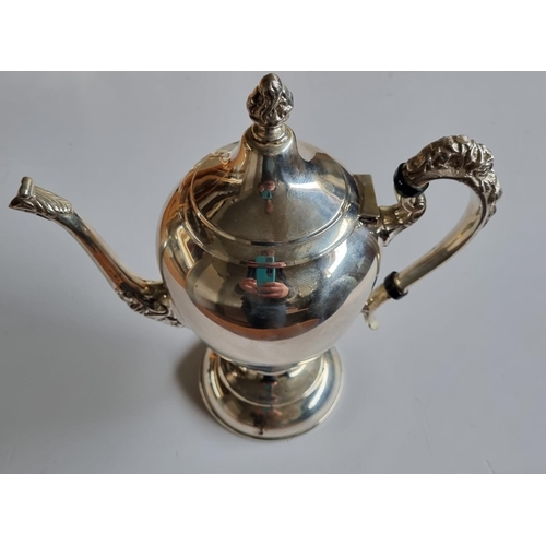 350 - A good Egyptian Silver Coffee set, hallmarked.  2270 Gms approx.