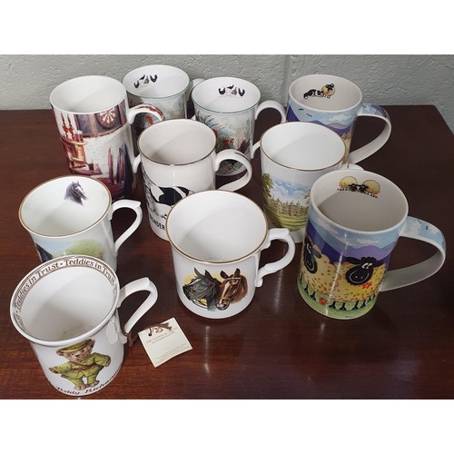 75 - A Quantity of Ceramics and Porcelain Mugs .