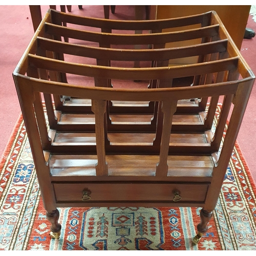 264 - A good Mahogany Canterbury with four section division to include four book folios
W 46  x D 36 x H 5... 