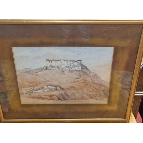296 - A very good set of four 19th Century Watercolours. No apparent signature. In original slipped frames... 