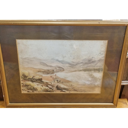 296 - A very good set of four 19th Century Watercolours. No apparent signature. In original slipped frames... 