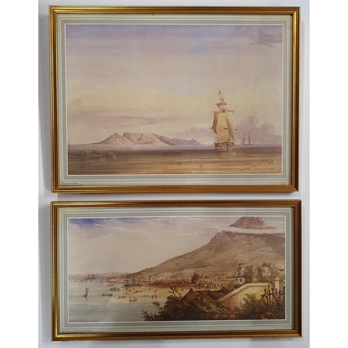 6 - A set of six coloured Prints in gilt frames.
After Thomas William Bowler 1812-1869
Of South African ... 
