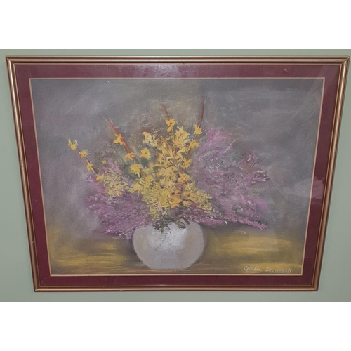 20 - ''Spring Charm'' A water Colour Still Life Of Flowers By Cecelia Saunders.