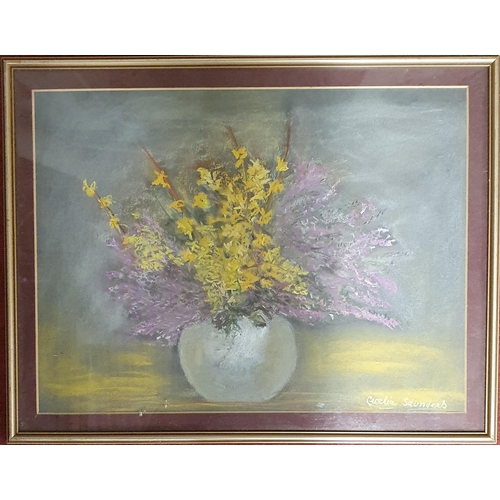 20 - ''Spring Charm'' A water Colour Still Life Of Flowers By Cecelia Saunders.