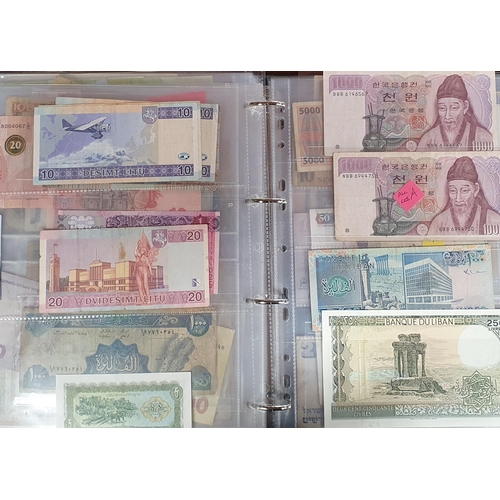 14 - A Large Collection Of World Bank Notes .
325 notes approx.