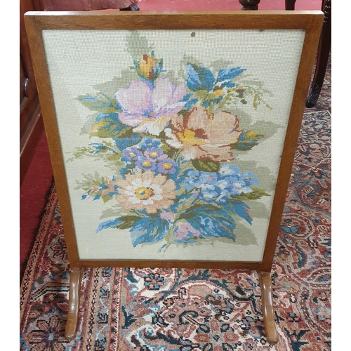 377 - An early 20th Century Tapestry fronted Screen.
H 73 x W 51 cm approx.