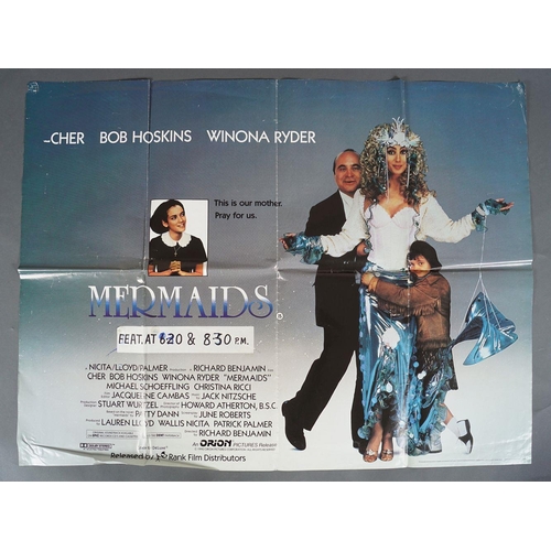 393 - A quantity of Movie Posters to include,
Santa Claus, Married To The Mob,
Family Business, Mermaids, ... 