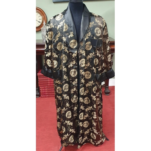 405 - An Oriental Silk Dressing Gown .
Large Size .