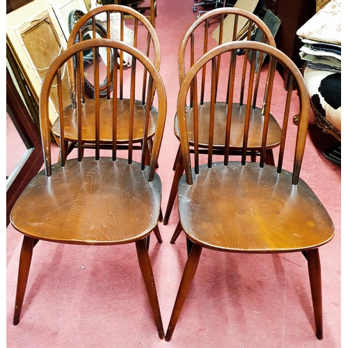 870 - A Set of 6 Ercol chairs to include to Armchairs