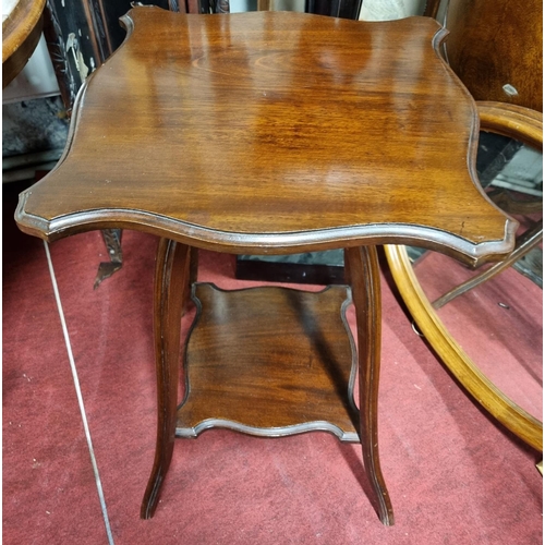 36 - A late 19th Century- early 20th Century lamp Table. H 68 x W 42 x D 42 cm approx.