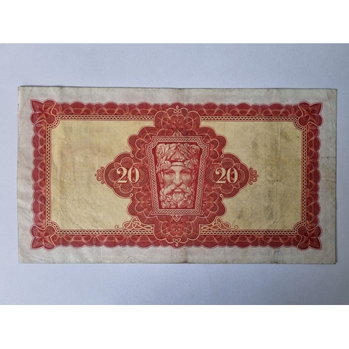 1 - A 1975 Lady Lavery £20 Note. Ex Fine.