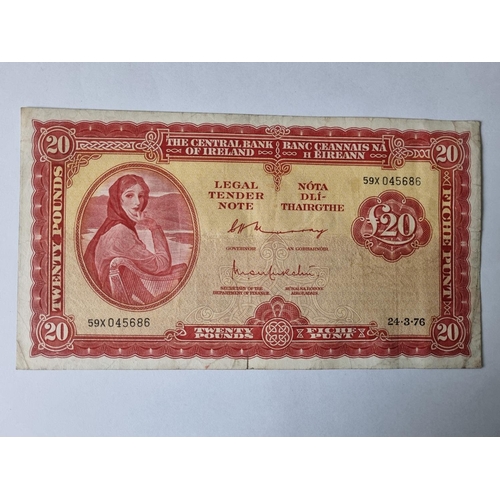 10 - A 1976 Lady Lavery £20 Note.