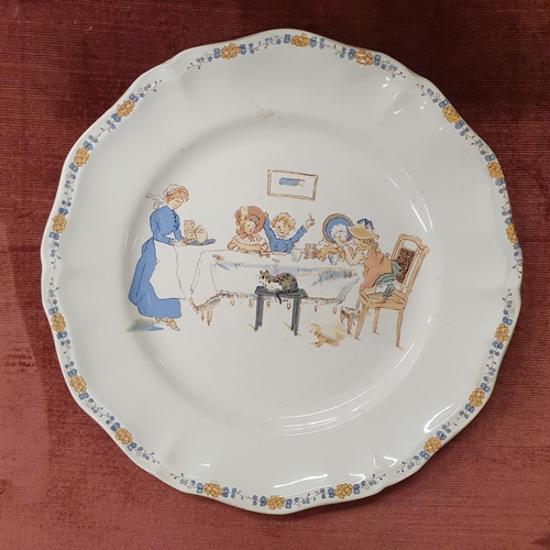 101 - A good set of four Children's Plates. D 25 cm approx.