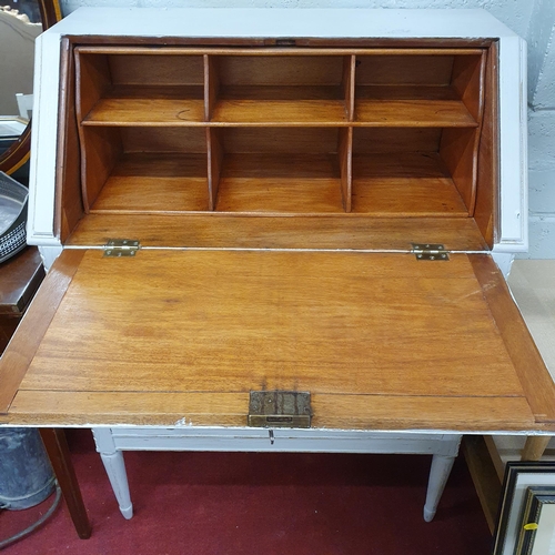 120 - An early 20th Century painted Bureau. W 80 x D 40 x H 107 cm approx.