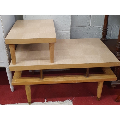 127 - A Retro two tiered Side Table. W 78 x 43 x H 58 cm approx.