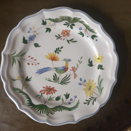 293 - A quantity of hand painted Dinnerwares.