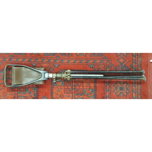 295 - An Edwardian shooting Stick with tripod base. #