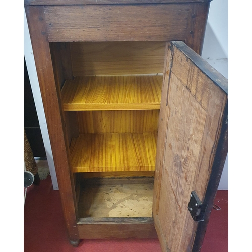 368 - A good 19th Century provincial Elm Side Cabinet with single panel door. 46 x 30 x H 101 cm approx.