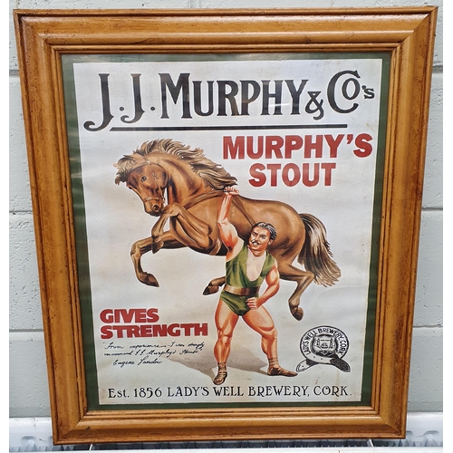 38 - A J J Murphy & Co Pub advertising Sign. 74 x 63 cm approx.