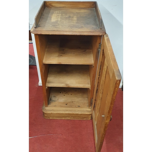 403 - A 19th Century pine single door Locker. 39 x 36 x H 76 cm approx.