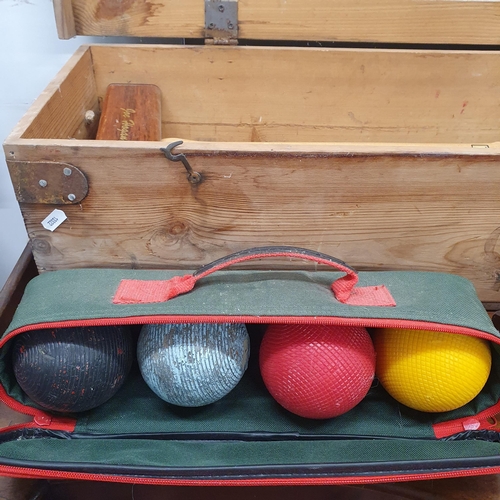 459 - A boxed Jaques & Sons boxed Croquet Set.#