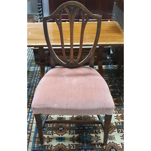 511 - A 19th Century Hepplewhite Chair along with a late 19th Century provincial cane seated chair and a R... 