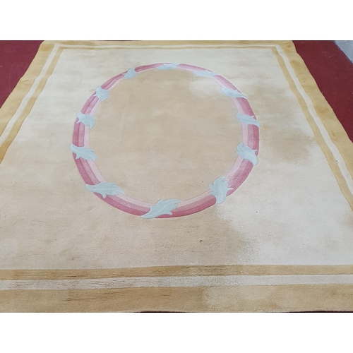 518 - A large Irish made V'soske Joyce Limited Carpet with Cream Ground. L 300 x W 244 cm approx.