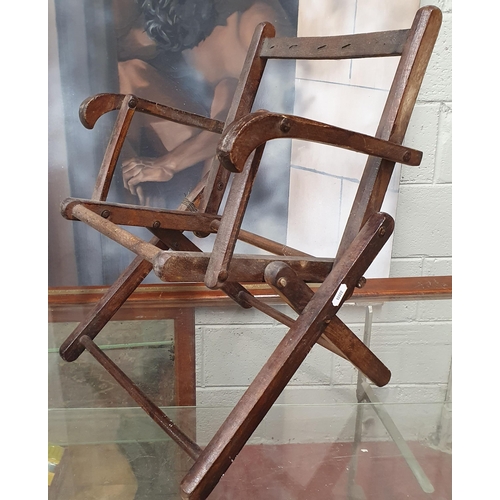 75 - A vintage foldup Child's Chair. W 30 x H 43 cm approx. #