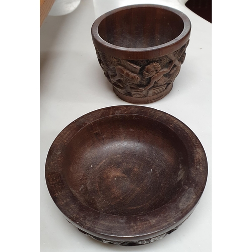 876 - Two African Libation Bowls. D 12, 10 cm approx.