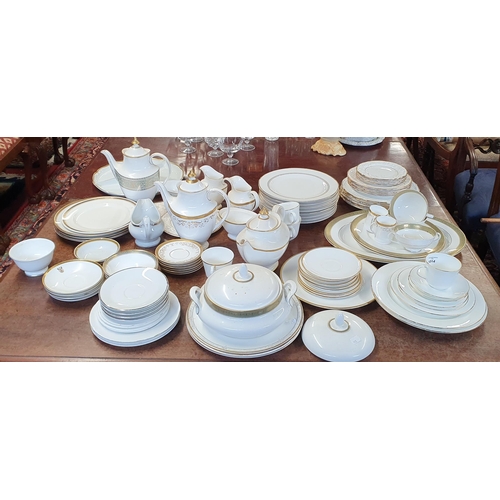 1014 - A large quantity of Dinnerwares. Royal Doulton Delacourt pattern along with Royal Doulton Belvedere ... 