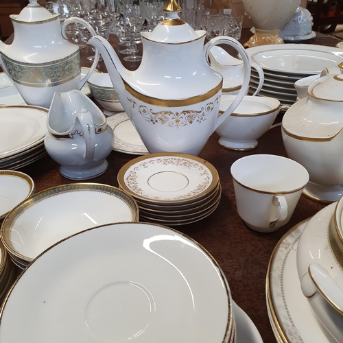 1014 - A large quantity of Dinnerwares. Royal Doulton Delacourt pattern along with Royal Doulton Belvedere ... 