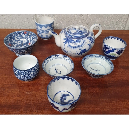 837 - A good group of Oriental items, Tea Wares, Rice Bowls etc.