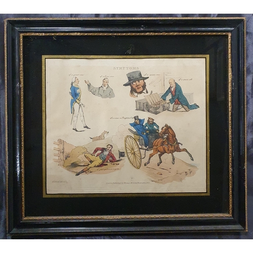 841 - A really good set of 19th Century hand coloured hunting and coaching Prints after Henry Alken 'Sympt... 