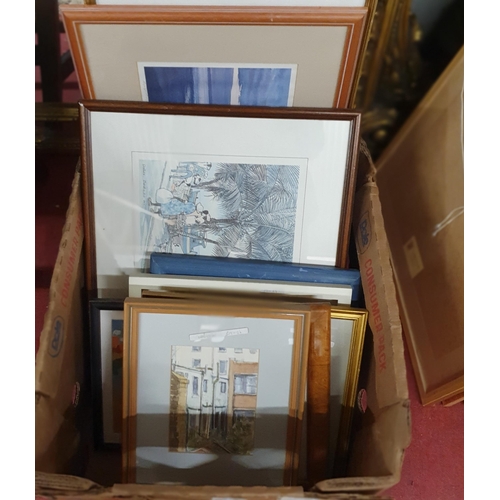 243 - A large quantity of Pictures and Prints to include Watercolours.