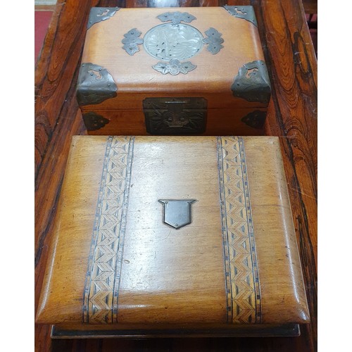 1108 - Two vintage Boxes. 23 x 17, 25 x 22 cm approx.