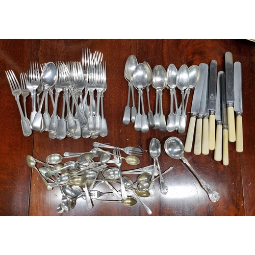 582 - A large quantity of plated Flatware.