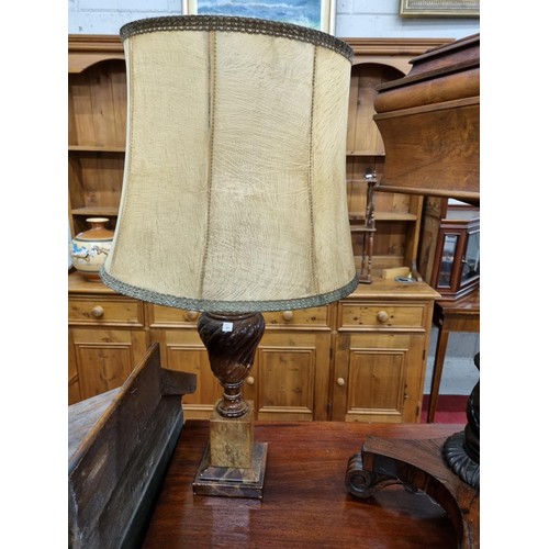 320 - A good Alabaster Table Lamp of classical form. H 53 cm approx.