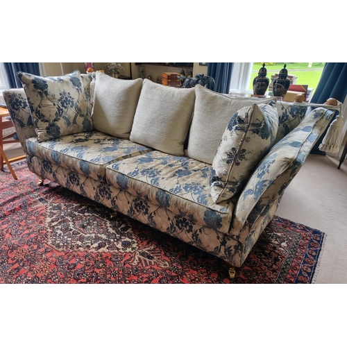 110 - A Fantastic Parker Knole style Couch of large size.
W 240 x D 97 x SH 48 x BH 97 cm approx.