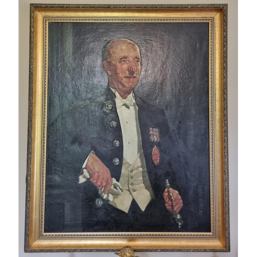 64 - An early 20th Century Oil on Canvas of a military Gentleman by James Slater RHA. After a painting by... 