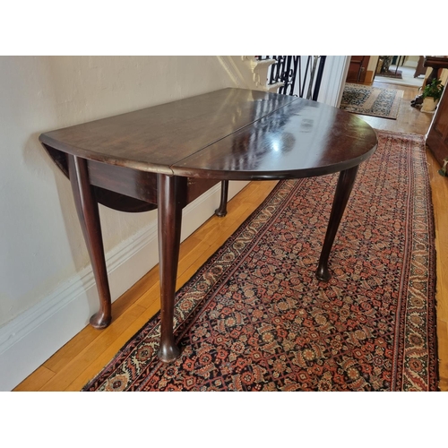 356 - An early Georgian Mahogany pad foot drop leaf Table of simple form.121L x 118 (38 bed) x H73cm appro... 