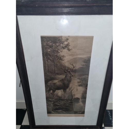 575 - After Charles Walburne. 'Monarch of the Glen' and 'On the alert'. Two Prints of highland stags in or... 