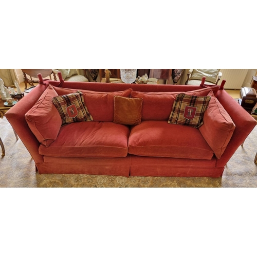 214 - A Magnificent large Parker Knoll style three seater Sofa. W 250 x D 100 x SH 44 x BH 80 cm approx.